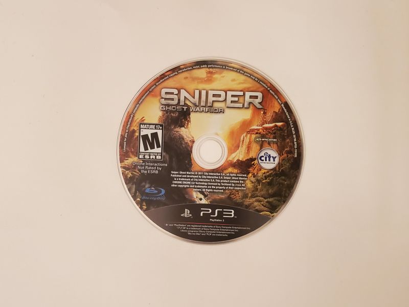 Sony Playstation 3 Sniper Ghost Warrior video game