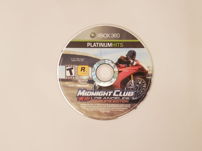 Microsoft Xbox 360 Midnight Club: Los Angeles video game
