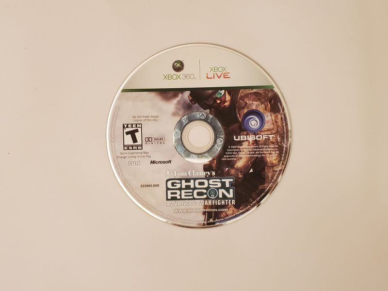 Microsoft Xbox 360 Tom Clancy's Ghost Recon Advanced Warfighter video game