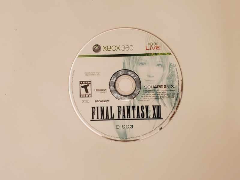 Microsoft Xbox 360 Final Fantasy XIII (Disc 3) video game
