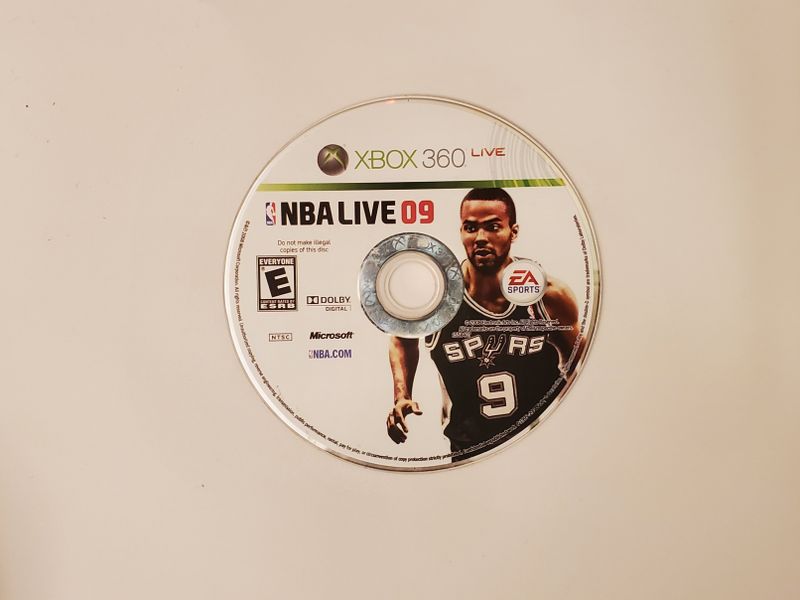 Microsoft Xbox 360 NBA Live 09 video game
