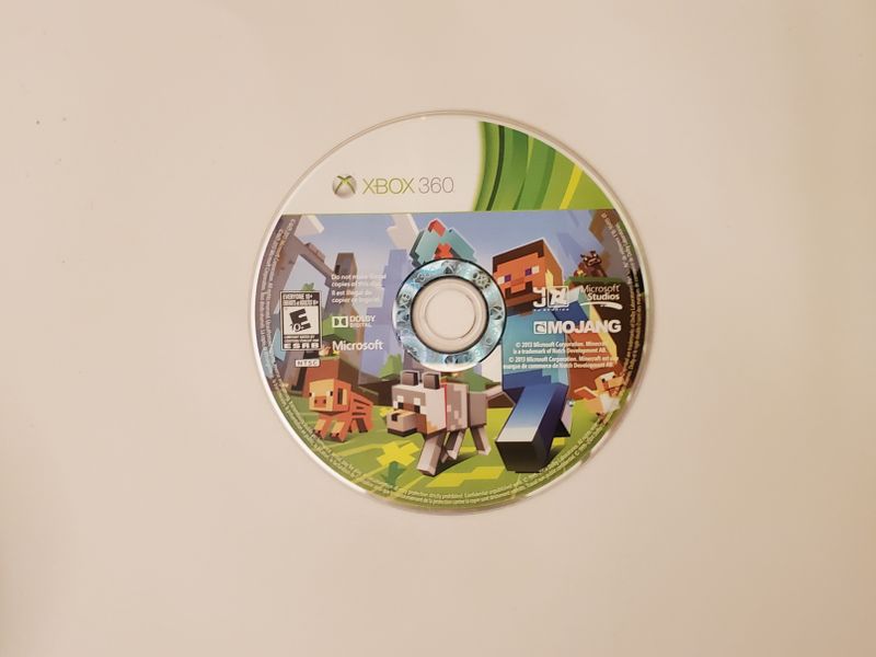 Microsoft Xbox 360 Minecraft video game