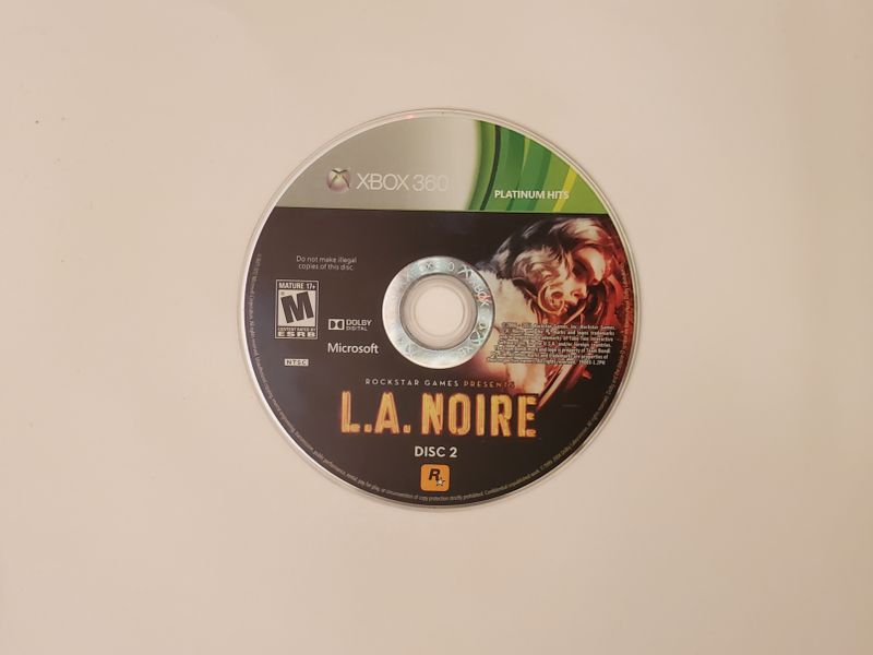 Microsoft Xbox 360 L.A. Noire (Platinum Hits, Disc 2) video game