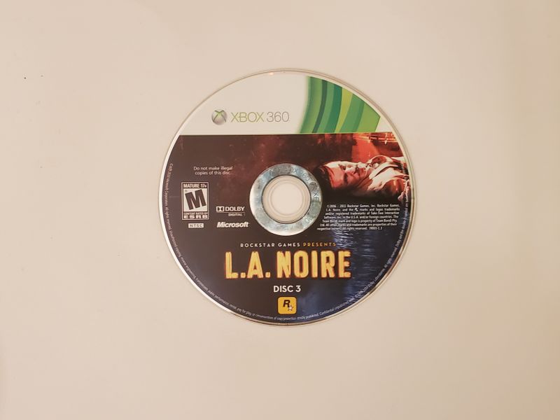 Microsoft Xbox 360 L.A. Noire (Disc 3) video game