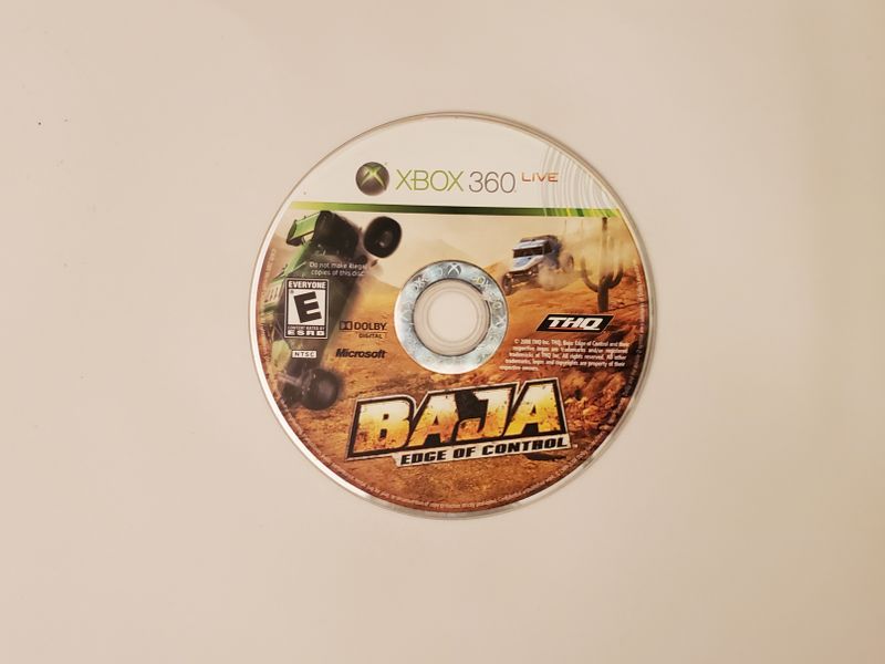 Microsoft Xbox 360 Baja Edge of Control video game