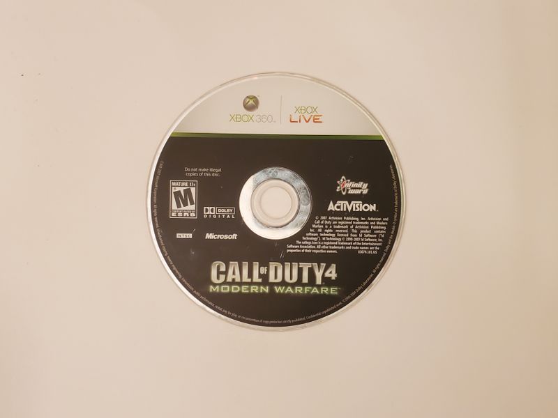 Microsoft Xbox 360 Call of Duty 4 Modern Warfare video game