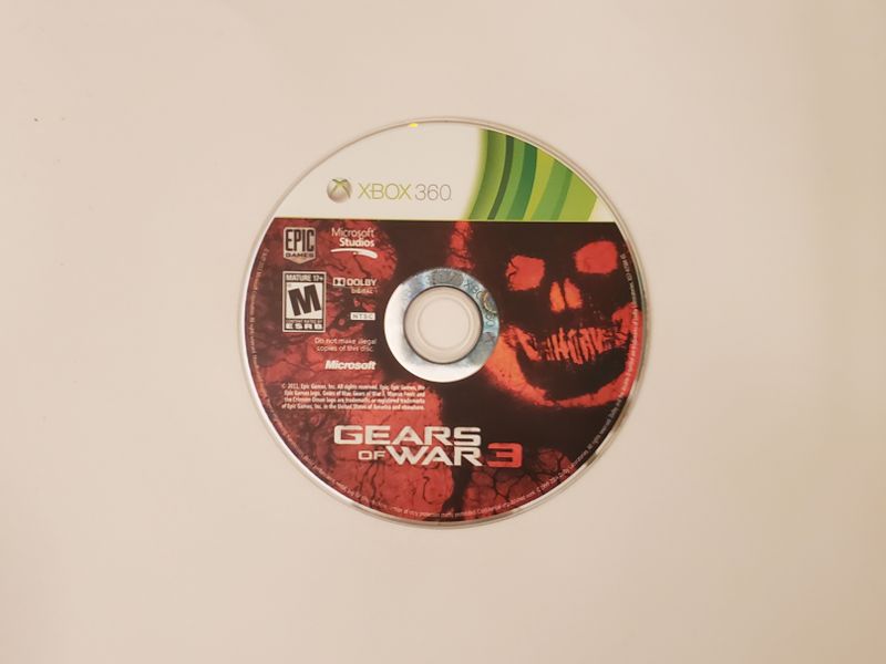 Microsoft Xbox 360 Gears of War 3 video game