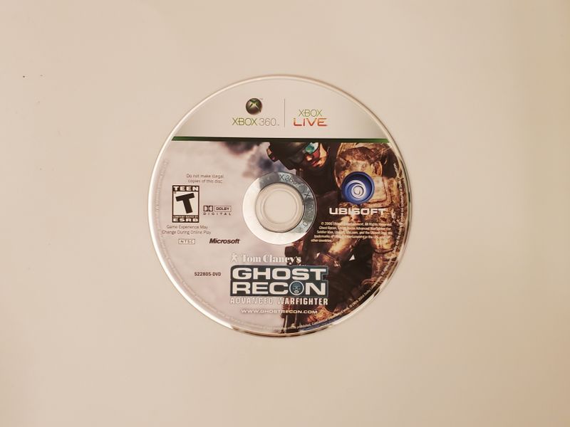 Microsoft Xbox 360 Tom Clancy's Ghost Recon Advanced Warfighter video game