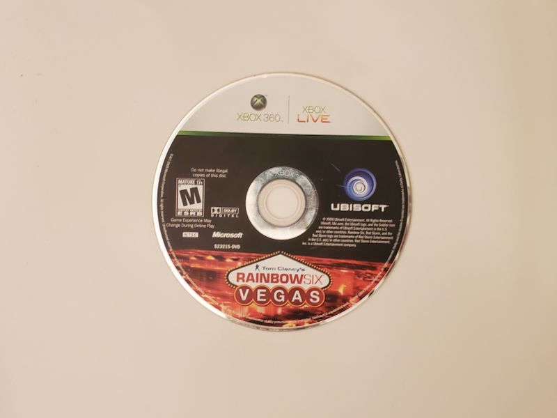 Microsoft Xbox 360 Tom Clancy's Rainbow Six: Vegas video game