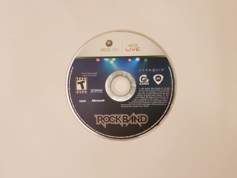 Microsoft Xbox 360 Rock Band video game