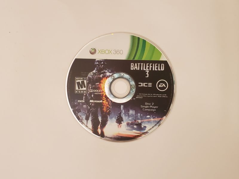 Microsoft Xbox 360 Battlefield 3 (Disc 2, Single-Player Campaign) video game
