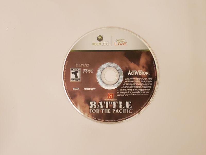 Microsoft Xbox 360 History Channel Battle For the Pacific video game