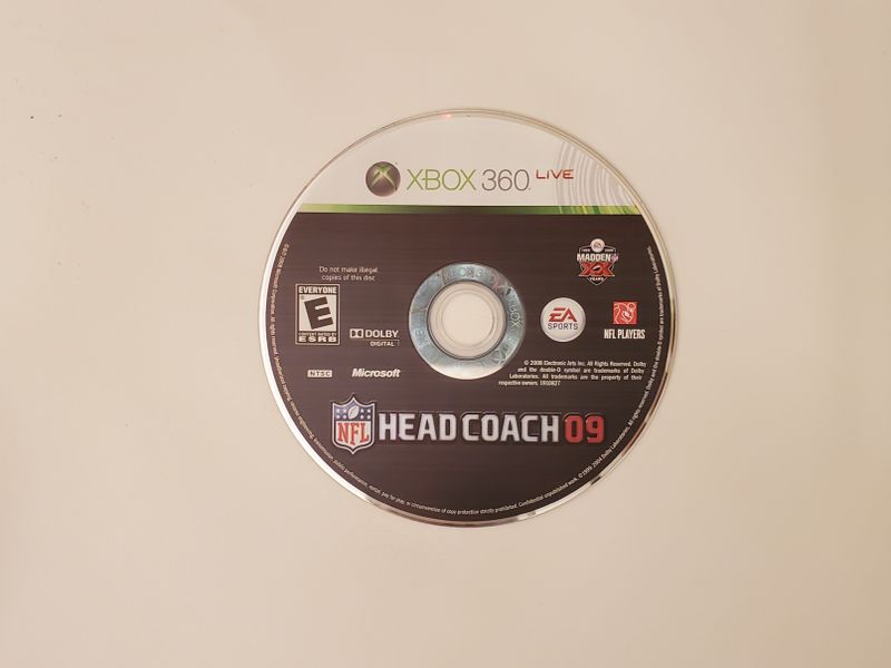 Microsoft Xbox 360 NFL Head Coach 09 video game