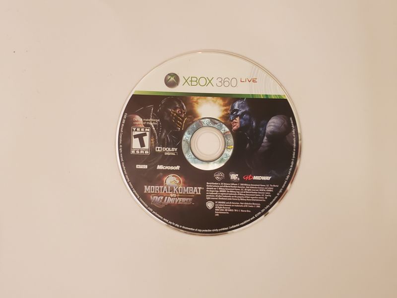 Microsoft Xbox 360 Mortal Kombat vs. DC Universe video game