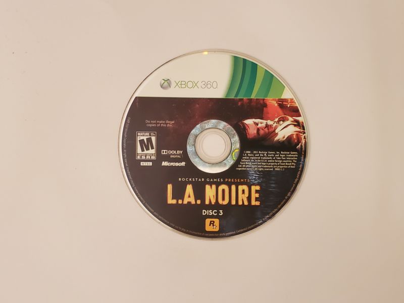 Microsoft Xbox 360 L.A. Noire (Disc 3) video game