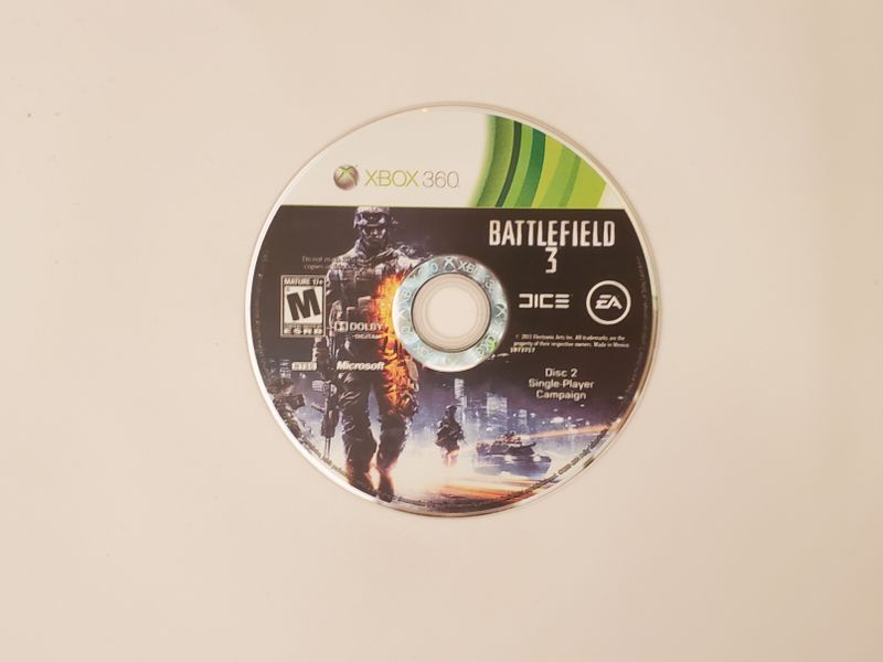 Microsoft Xbox 360 Battlefield 3 (Disc 2, Single-Player Campaign) video game