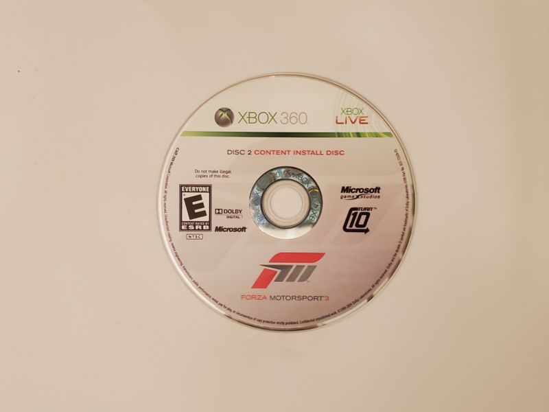 Microsoft Xbox 360 Forza Motorsport 3 (Disc 2 Content Install Disc) video game