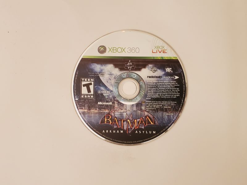 Microsoft Xbox 360 Batman: Arkham Asylum video game