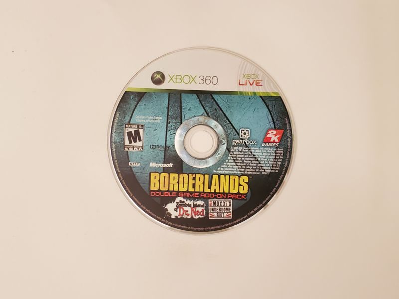 Microsoft Xbox 360 Borderlands: Double Game Add-On Pack (Zombie Island of Dr. Ned & Mad Moxxi's Underdome Riot) video game
