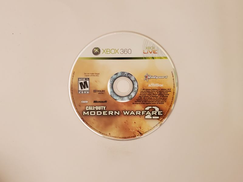 Microsoft Xbox 360 Call of Duty Modern Warfare 2 video game