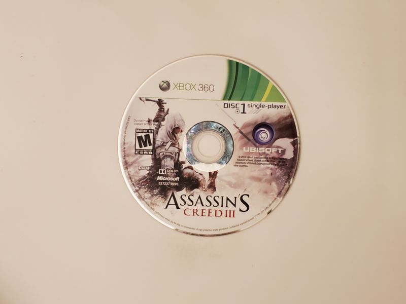 Microsoft Xbox 360 Assassin's Creed III (Disc 1, Single-Player) video game
