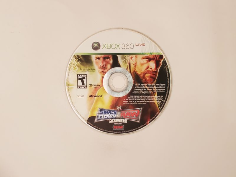 Microsoft Xbox 360 WWE Smackdown vs. Raw 2009 video game