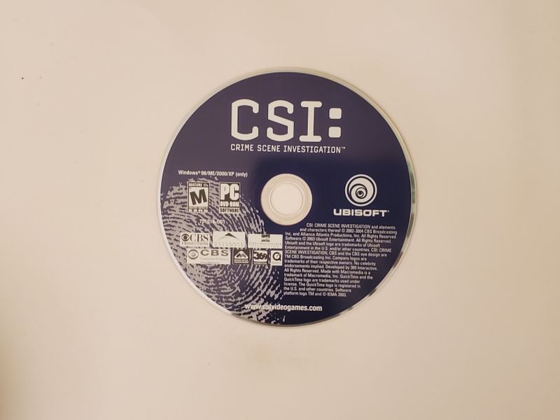 PC CSI: Crime Scene Investigation video game