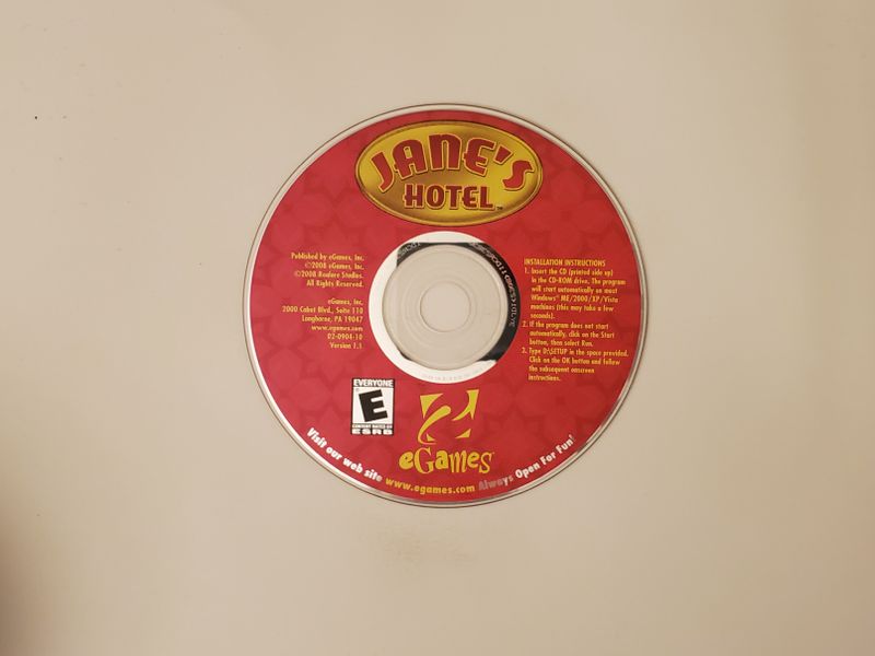 PC Jane's Hotel (Version 1.1, eGames) video game