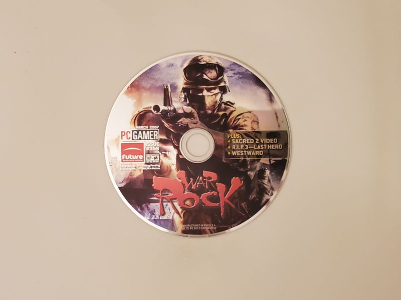PC War Rock (PC Gamer Demo Disc, March 2007, Issue #159, includes Sacred 2 Video, R.I.P. 3 video game
