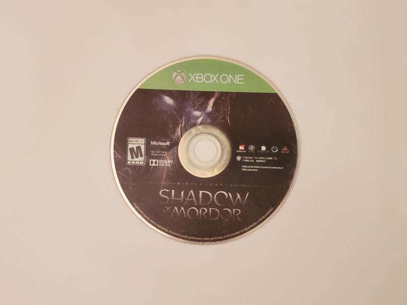 Microsoft Xbox One Middle Earth: Shadow of Mordor video game