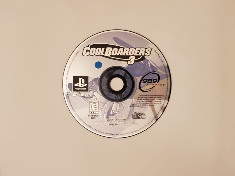 Sony PlayStation 1 Cool Boarders 3 video game