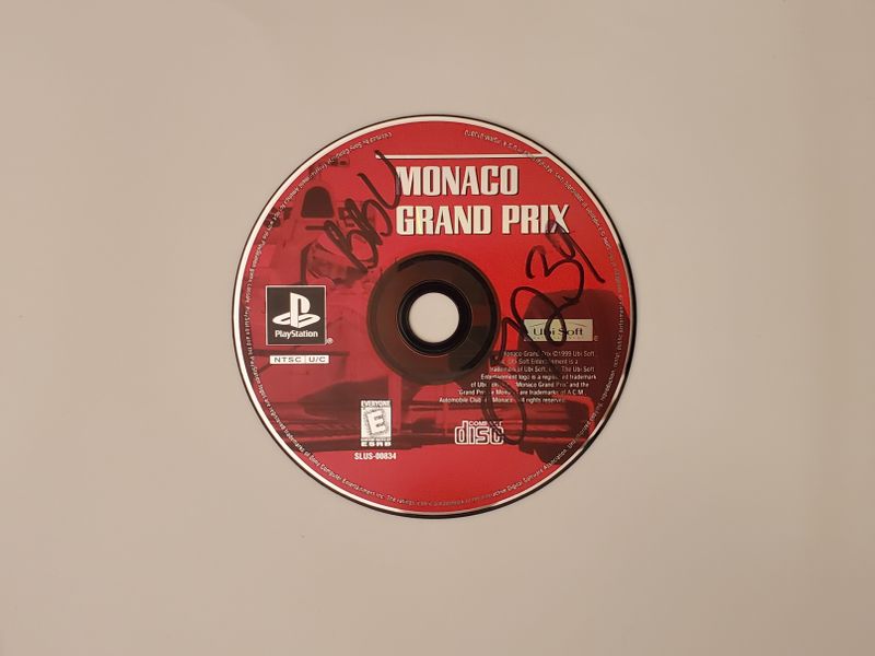 Sony PlayStation 1 Monaco Grand Prix video game