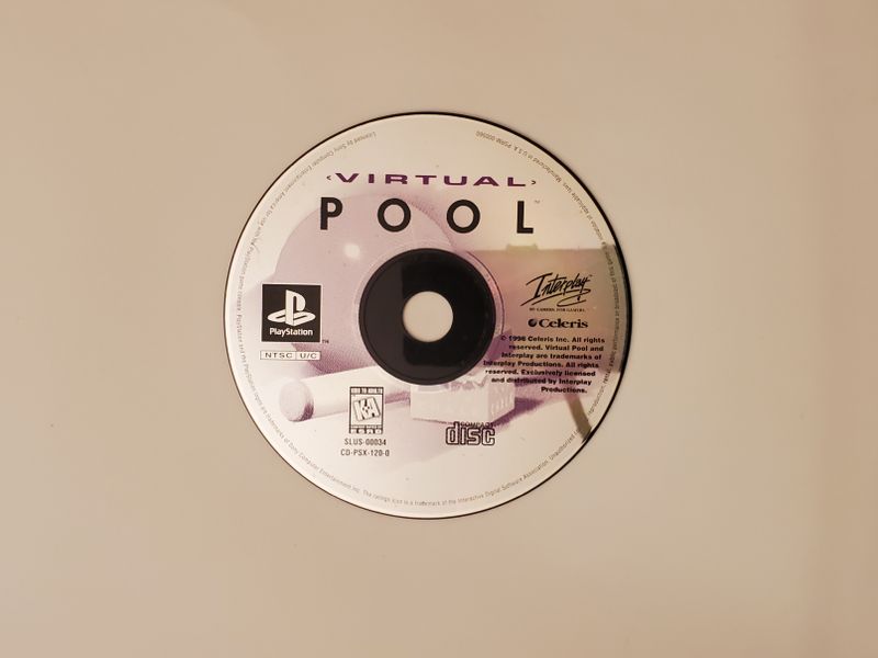 Sony PlayStation 1 Virtual Pool video game
