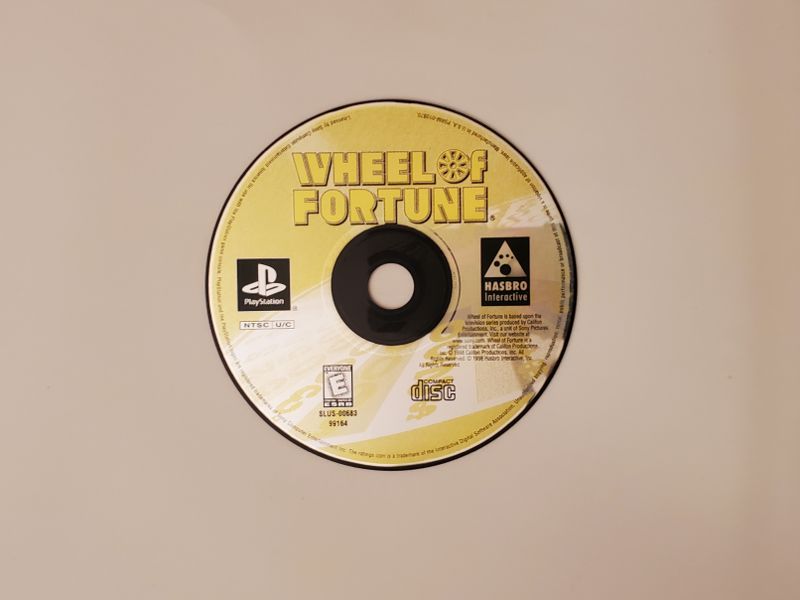 Sony PlayStation 1 Wheel of Fortune video game