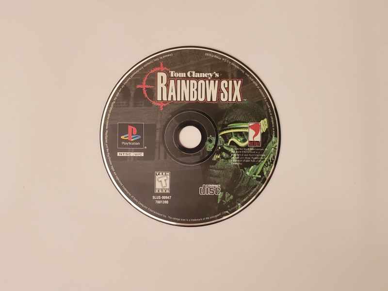 Sony PlayStation 1 Tom Clancy's Rainbow Six video game
