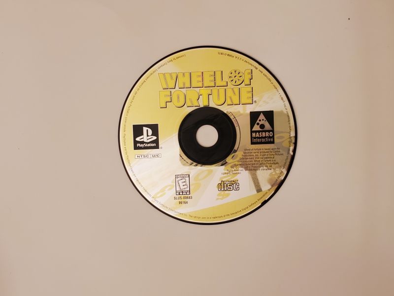 Sony PlayStation 1 Wheel of Fortune video game
