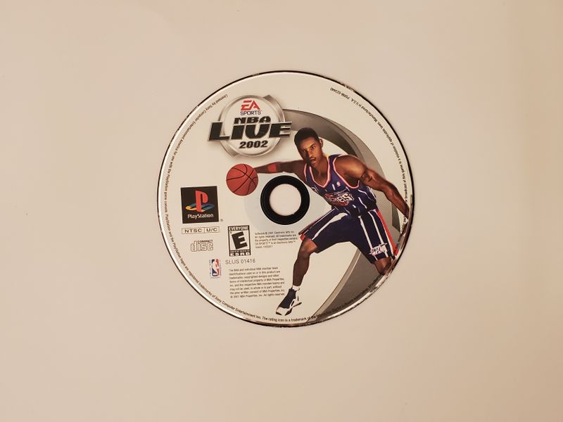 Sony PlayStation 1 NBA Live 2002 video game