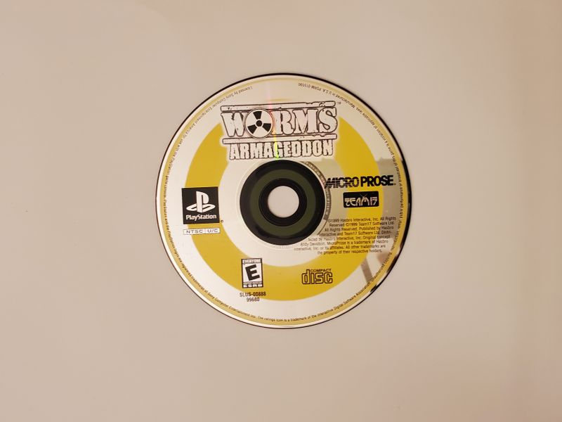 Sony PlayStation 1 Worms Armageddon video game