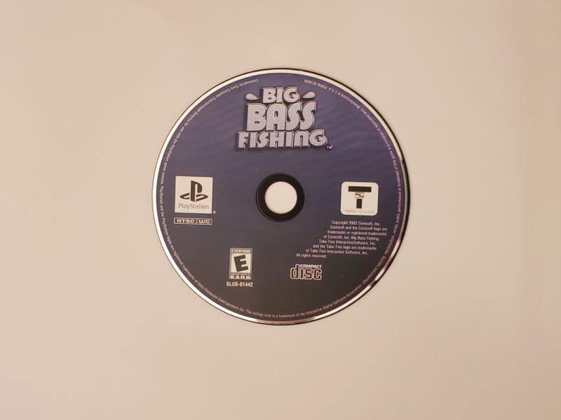 Sony PlayStation 1 Big Bass Fishing video game