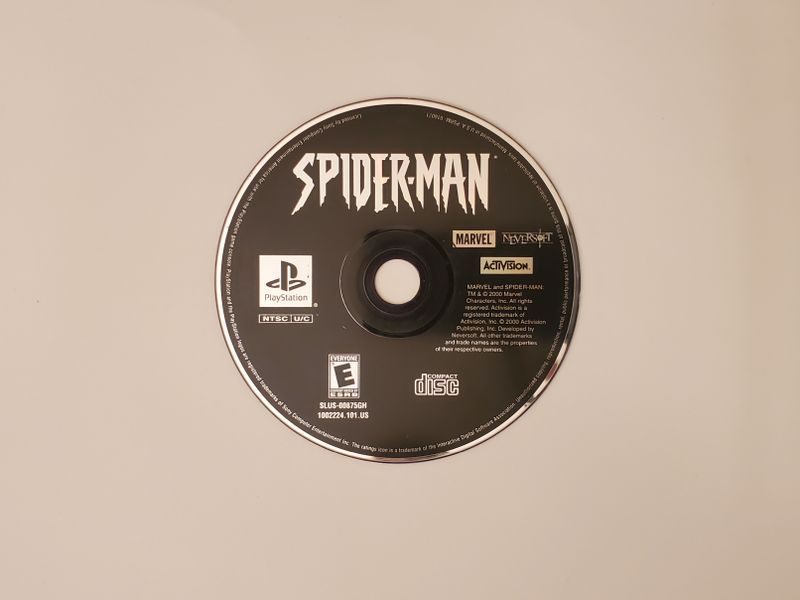Sony PlayStation 1 Spider-Man video game