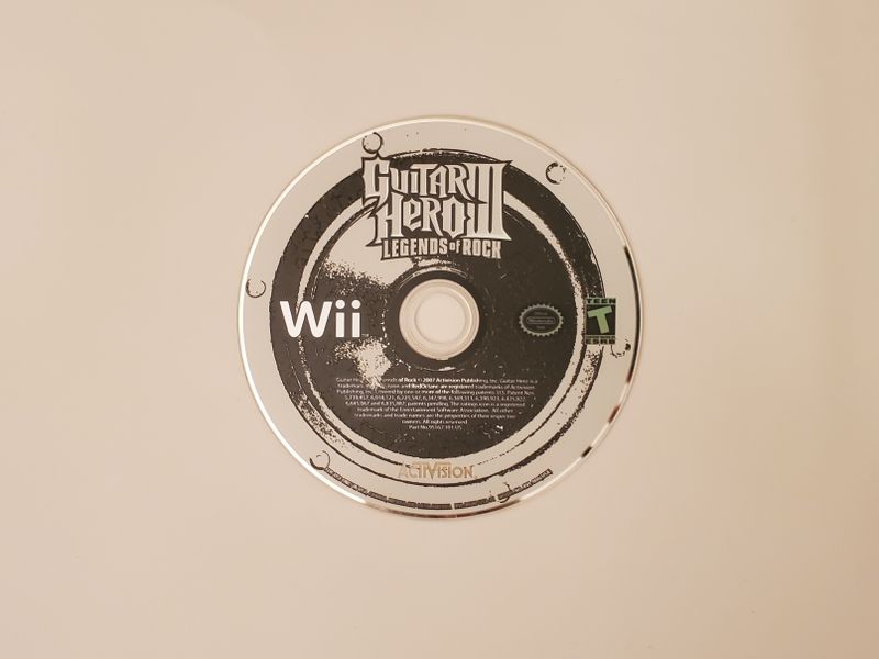 Nintendo Wii Guitar Hero III Legends of Rock video game
