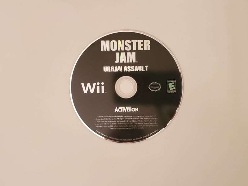 Nintendo Wii Monster Jam Urban Assault video game