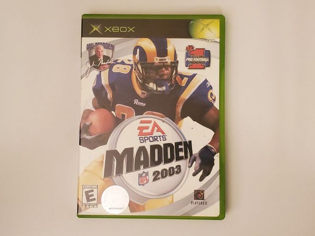 Microsoft Xbox Madden NFL 2003 video game