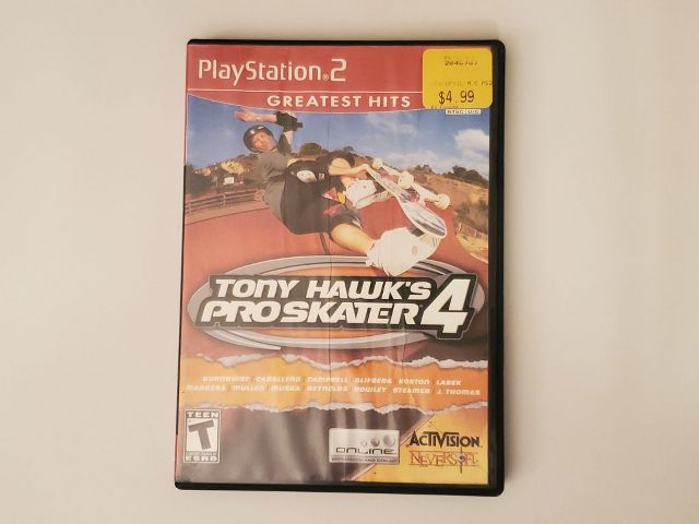 Sony PlayStation 2 Tony Hawk's Pro Skater 4 Greatest Hits video game
