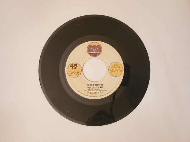 Todd Rundgren Hello It's Me / Cold Morning Light vinyl record