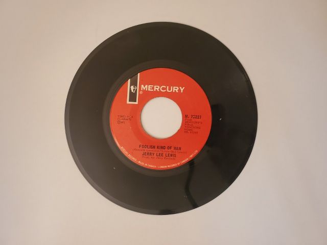 Jerry Lee Lewis Foolish Kind of Man / When He Walks on You (Like You Have Walked on Me) vinyl record
