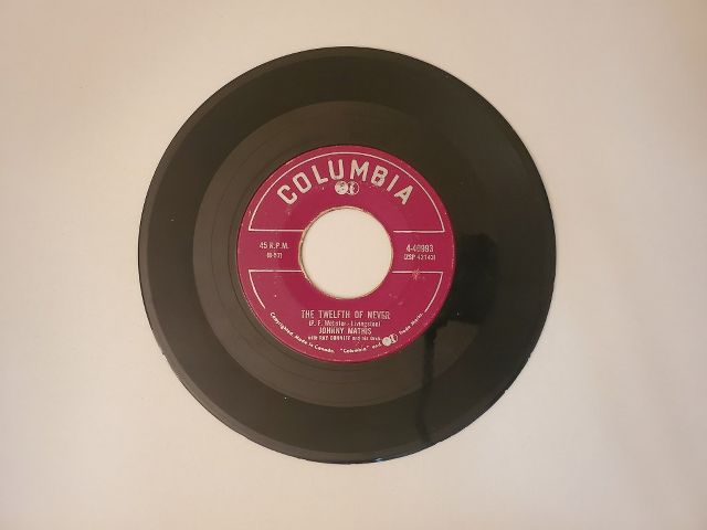 Johnny Mathis The Twelfth of Never / Chances Are vinyl record