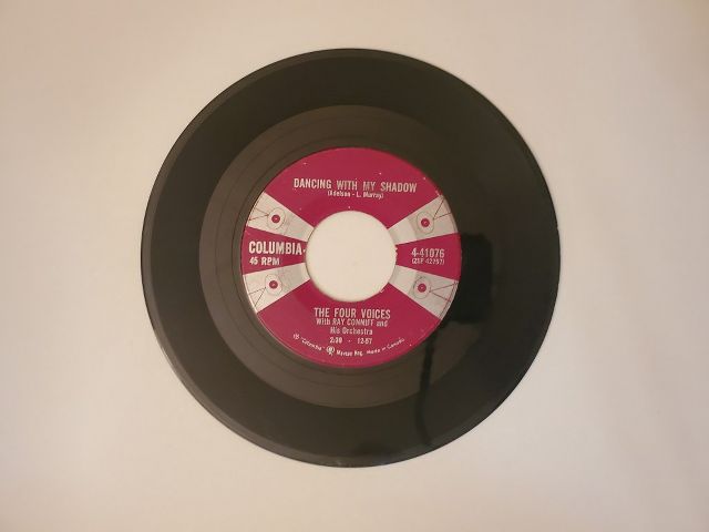 The Four Voices with Ray Conniff and His Orchestra Dancing with My Shadow / Bon Bon vinyl record