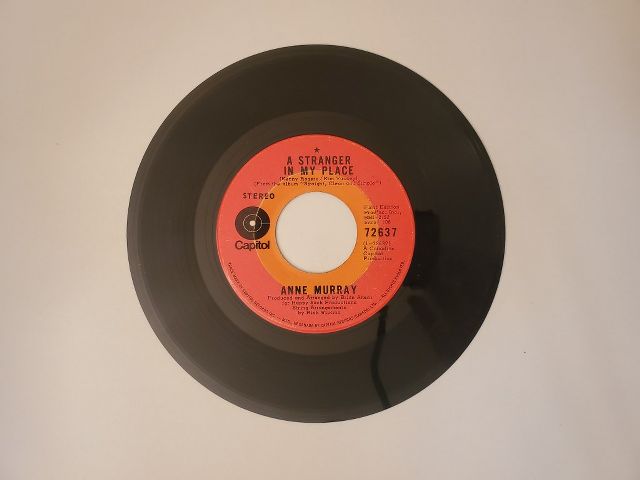Anne Murray A Stranger in My Place / Sycamore Slick vinyl record