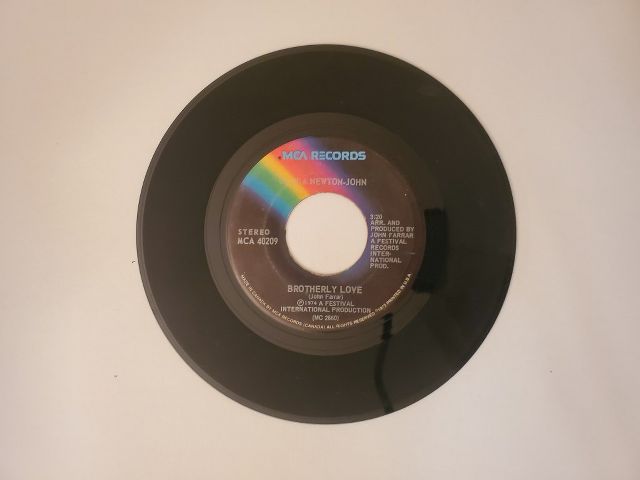 Olivia Newton-John Brotherly Love / If You Love Me (Let Me Know) vinyl record